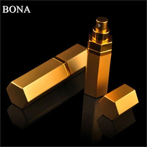 Flacon Roll-on de 10 ml en Verre et Aluminium Doré, Nouveau Design Mini de Poche pour Huiles Essentielles - Meilleure Vente