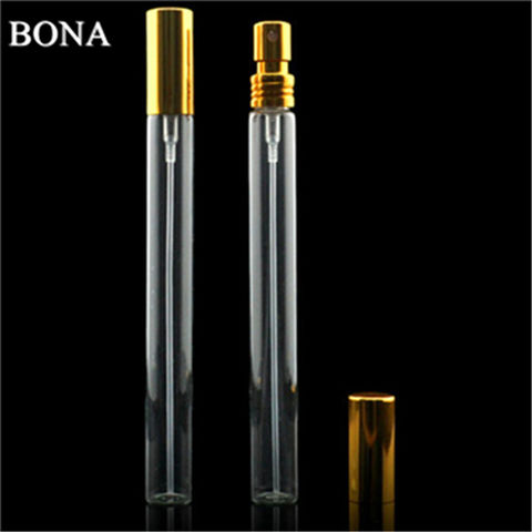 Flacon Roll-on de 10 ml en Verre et Aluminium Doré, Nouveau Design Mini de Poche pour Huiles Essentielles - Meilleure Vente
