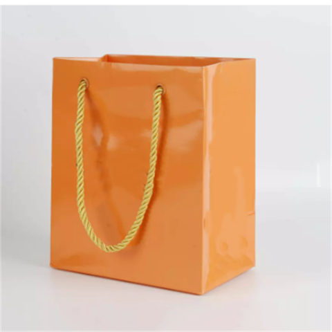 Orange Paper Bag Logo, Paper Bag Custom Logo, Clothes Package Bags