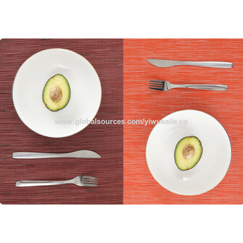 Sets de table occidentaux pour dîner, tapis tissé d'isolation de table, vaisselle pour la maison et l'hôtel
