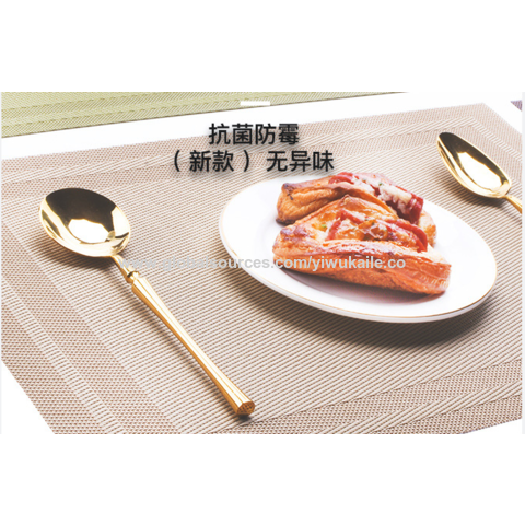 Sets de table occidentaux pour dîner, tapis tissé d'isolation de table, vaisselle pour la maison et l'hôtel