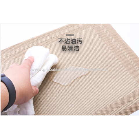 Sets de table occidentaux pour dîner, tapis tissé d'isolation de table, vaisselle pour la maison et l'hôtel