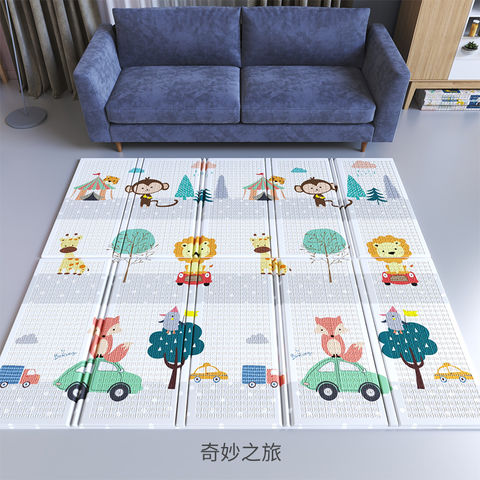 Grande taille pliable dessin animé bébé tapis de jeu xpe puzzle