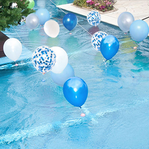 Globos azules, globos de látex de confeti azul claro de 12 pulgadas para  decoración de fiesta de niños, paquete de 50