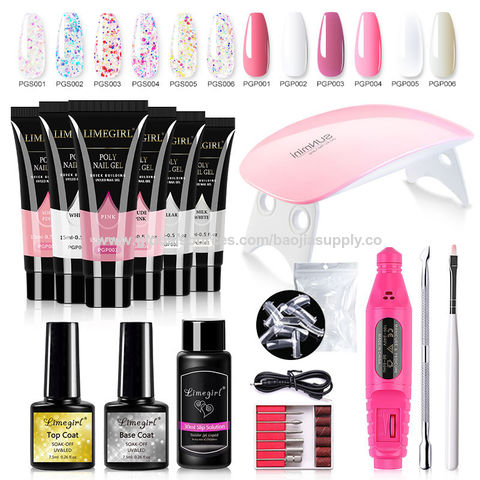 Kit d'outils à ongles, machine à polir USB pour débutants, lampe de photothérapie LED pour vernis à ongles
