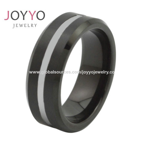 Anillos negros outlet hombre