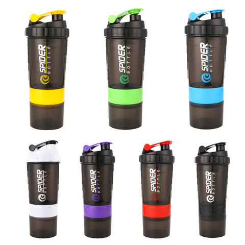 Personalised Purple 600ml Shaker Bottle Protein Sport Fitness With Shaker 