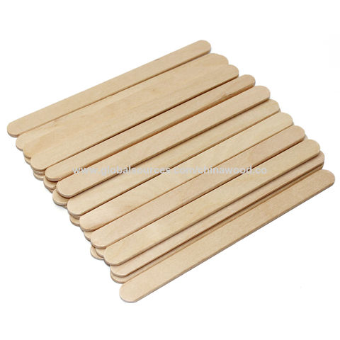 300 Pcs Jumbo Wooden Craft Sticks Pack - Bulk Popsicle Sticks for