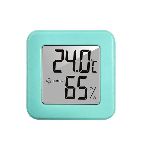 Buy Wholesale China Mini Household Digital Lcd Indoor Thermometer Hygrometer  Humidity Time Meter & Mini Digital Indoor Thermometer Hygrometer at USD  1.18