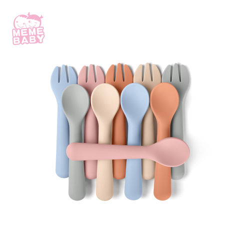 5-Pack of Premium First Stage Baby Spoons - Soft Silicone Training Spoons