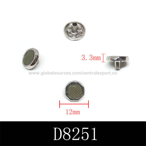 Metal Snap Metal Press Stud Button Custom Logo 12mm - China Snap