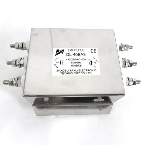 茶 emi 200A 3-Phase 4-Line EMI Filter For Charging Stations, EV