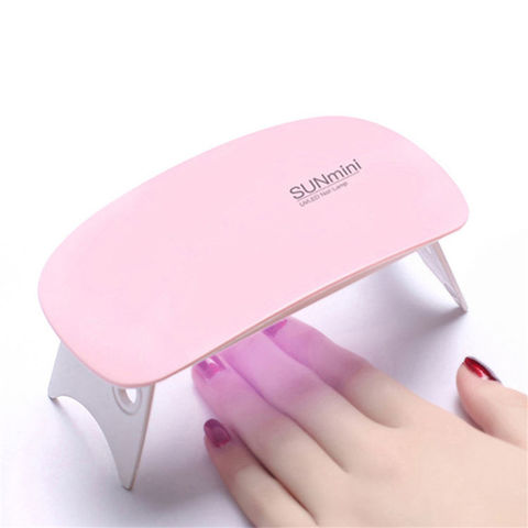 Günstige 6W UV Lampe für Salon LED Lichthärtungsgerät Nageltrockner Nagellampe Gel Lack Aushärtung Hartgel Verlängerung