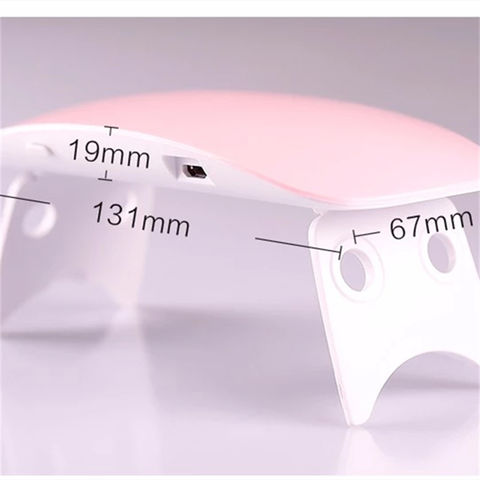 Günstige 6W UV Lampe für Salon LED Lichthärtungsgerät Nageltrockner Nagellampe Gel Lack Aushärtung Hartgel Verlängerung