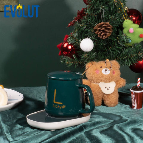 Buy Wholesale China Ceramic Coffee Cup Electric 55 Degree Usb Portable  Heated Smart Mug Warmer Set For Home Office & Mug Warmer Usb at USD 5.86