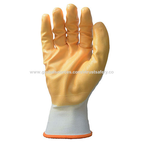 Gant de travail tricot Polyester paume nitrile - Jauge 13 - DELTA