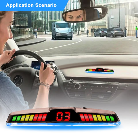 4 Parking Sensors LED Car Auto Backup Reverse Rear Radar System