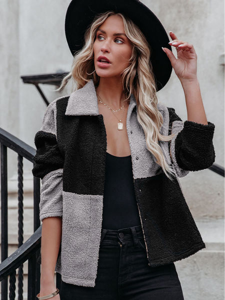Bulk Buy China Wholesale Jacket For Women Color Block