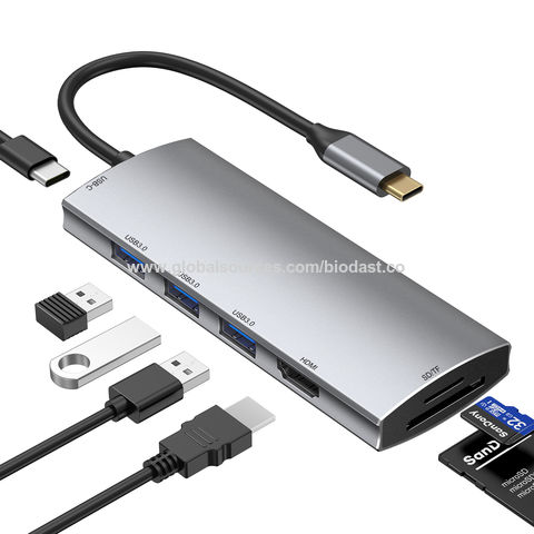 Dual Monitor USB C Docking Station, HDMI & VGA Adapter, PD3.0, Ethernet, SD  TF Card