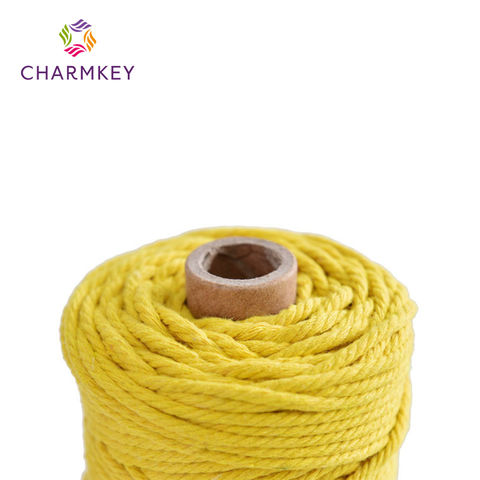High-quality Colorful Macrame Cord 2mm 3mm 4mm 100% Recycle Cotton