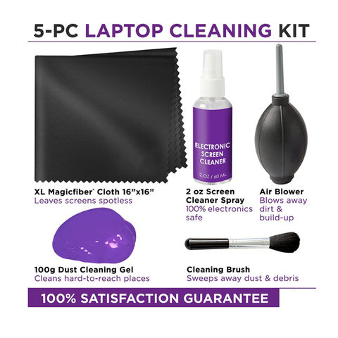 Buy Wholesale China Laptop Computer Phone Tablet Lcd Screen Cleaner  Cleaning Spray Cloth Brush Air Blower Gel 5 In 1 Cle & Computer Cleaning Kit  at USD 1.15