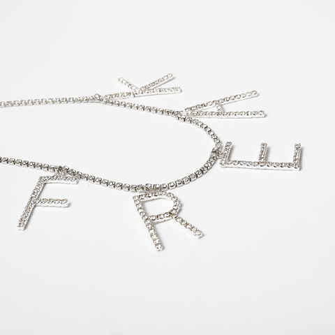 Chaîne de corps sexy personnalisée pour femmes, chaîne de ventre et de taille avec lettres en strass argentés