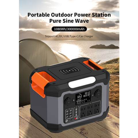 300000mAh 1080wh Power Bank Solar Charger Portable Power Station Solar  Generator for Emergency Outdoor Camping 1200W - China Portable Power  Station, Portable Battery