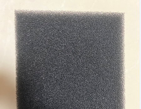 Texture of black sponge - finely dispersed filter element …