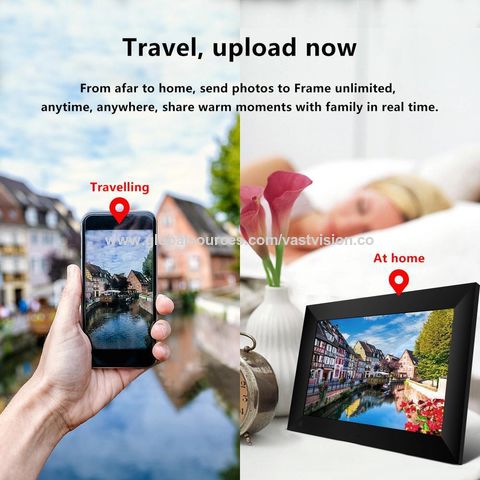 Moldura digital de fotos WiFi em nuvem de 10,1 polegadas