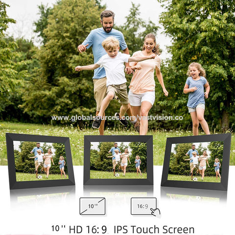 Moldura digital de fotos WiFi em nuvem de 10,1 polegadas