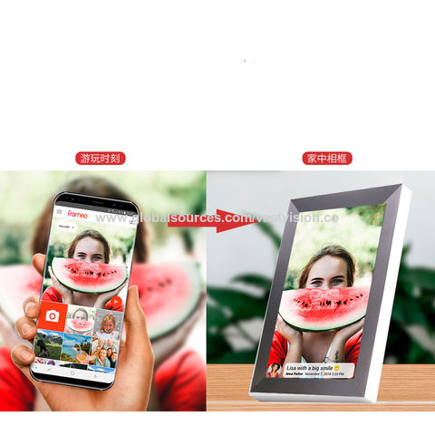 Moldura digital de fotos WiFi em nuvem de 10,1 polegadas