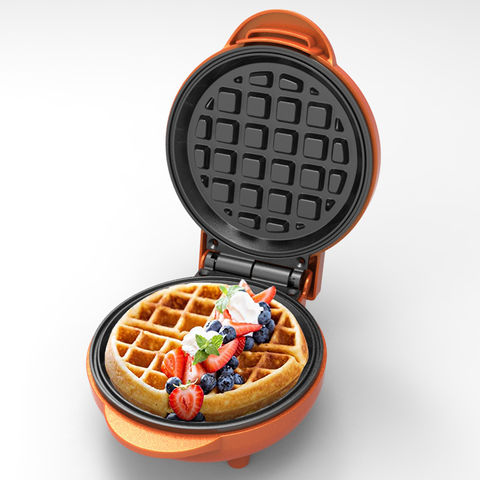 2 in 1 1000W Waffle Maker with Non-Stick Plate Double Heart Waffle