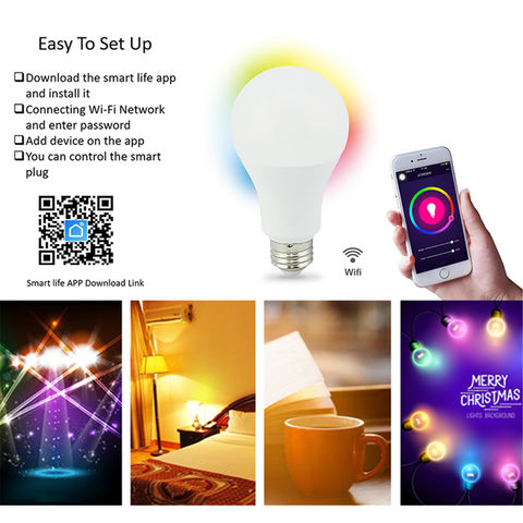 Buy Wholesale China Smart Bulb, Led Bulb Wifi Remote Control, Dimmable Tuya  Edsison Rgb Bulb, A60 A19 E26 E27 B22 Base & Smart Bulb at USD 3.77