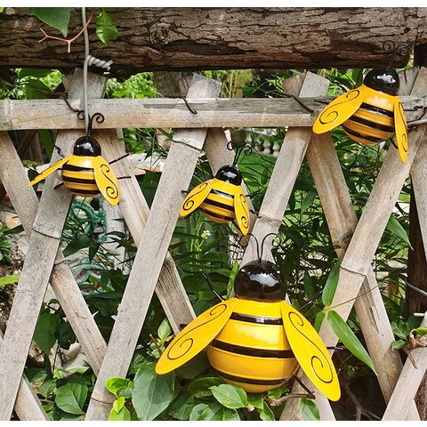 Metal Bee Wall Decor Outdoor Metal Wall Art Honey Bee Decor For Home Porch  Patio Wall Decor Bumble Bee Garden Yard Art