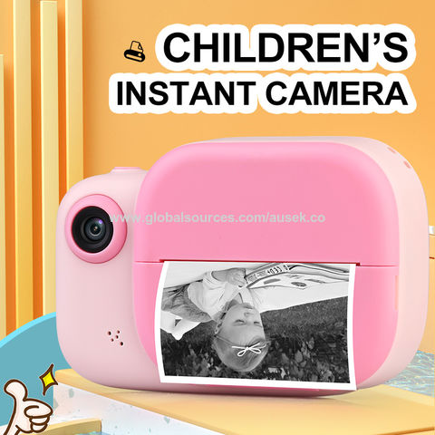Kamera Cetak Instan Anak-Anak Pengiriman Cepat Untuk Anak Laki-Laki Perempuan Kamera Mini HD 1080p Dengan Foto Termal