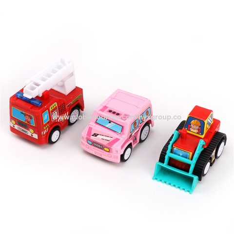 6-teiliges Auto Modell Spielzeug Set, Aufziehautos, Mobile Fahrzeuge, Feuerwehrauto, Taxi Modell, Mini Autos für Kinder