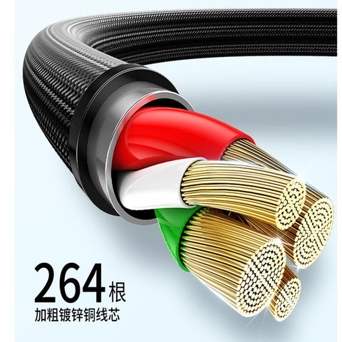 3 in 1 All USB Types Retractable Charging Cable Box