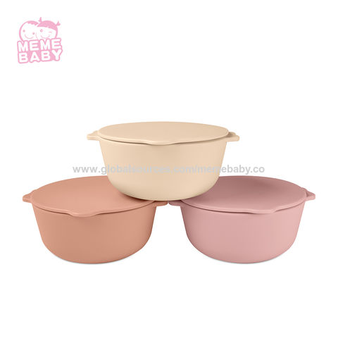 OEM SET VAJILLA DE ALIMENTACION PARA BEBE SILICONA BEIGE