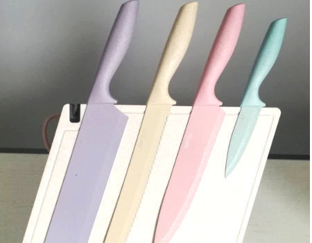 Buy Wholesale China Hot Selling New Arrivals 2021 Christmas Present Lady  Meat Cut Kitchen Knife Set With Purple Handle & Kitchen Knife Set at USD  37.07