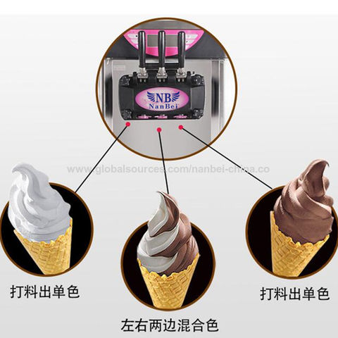 DIY Household Ice Cream Maker Home Children Fruit Cone Automatic Homemade  Small Soft Ice Cream Machine