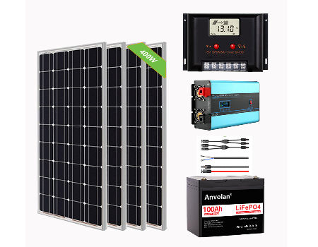 150/1000w Solar Panel Electricity Generator Kit Charge Control Battery  Inverter