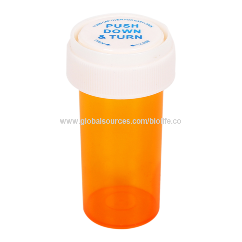 childproof prescription bottle organizer plastic medicine