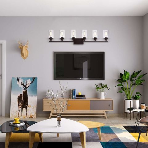 Wandleuchten Gebürstetes Messing Moderne Badezimmer Waschtischleuchte Wandleuchten Schlafzimmer Veranda