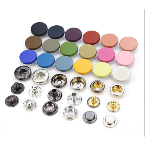 Buy Wholesale China Metal Button,color Spray Paint Flat Press Metal Snap  Button For Coat Cotton Down Jacket & Metal Button at USD 0.0234