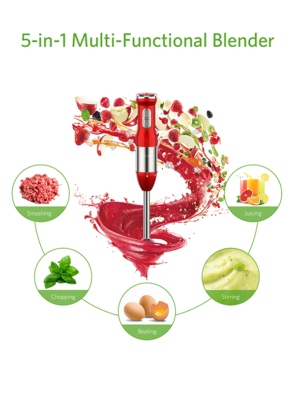 Buy Wholesale China Electric Stick Set High Power Chopper Fruit Shaker Mixer  Turbo Function Stepless Hand Blender Set & Stepless Hand Blender Set at USD  7