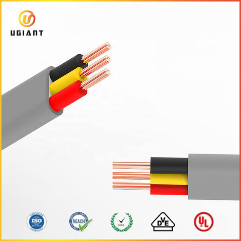 Cable eléctrico de goma con doble aislamiento, calibre 12, 3 cables para bomba sumergible