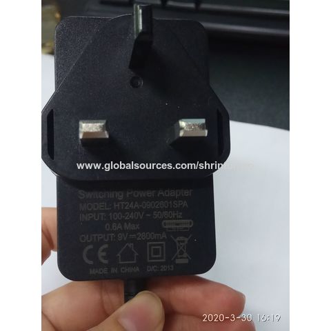 Input 100 240V AC 50\/60Hz DC 5V 9V 12V 24V 0.6A 1A 1.5A 2A 2.5A