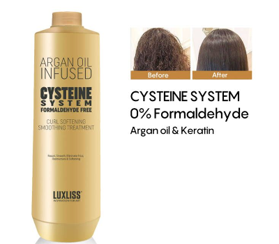 Buy Wholesale China Luxliss Argan Oil 1000ml Cysteine Curl Softening  Smoothing Straightening Hair Keratin Treatment & Hair Treatments at USD   | Global Sources