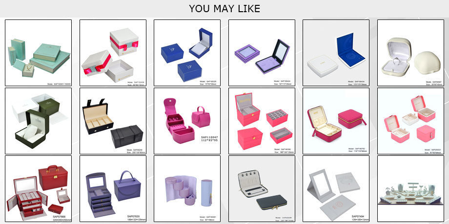 Jewelry box in PU leather, MDF, high-grade, luxury, eco-friendly and customized material supplier