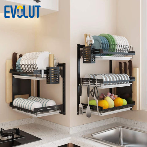 Wall Mount Stainless Steel Dish Rack